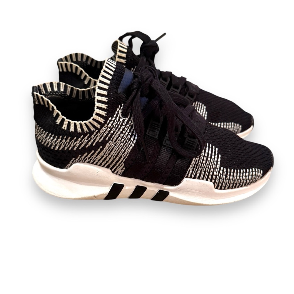 Adidas x Equipment EQT ADV 91-16 White & Black Knit Mesh Activewear Shoes‎